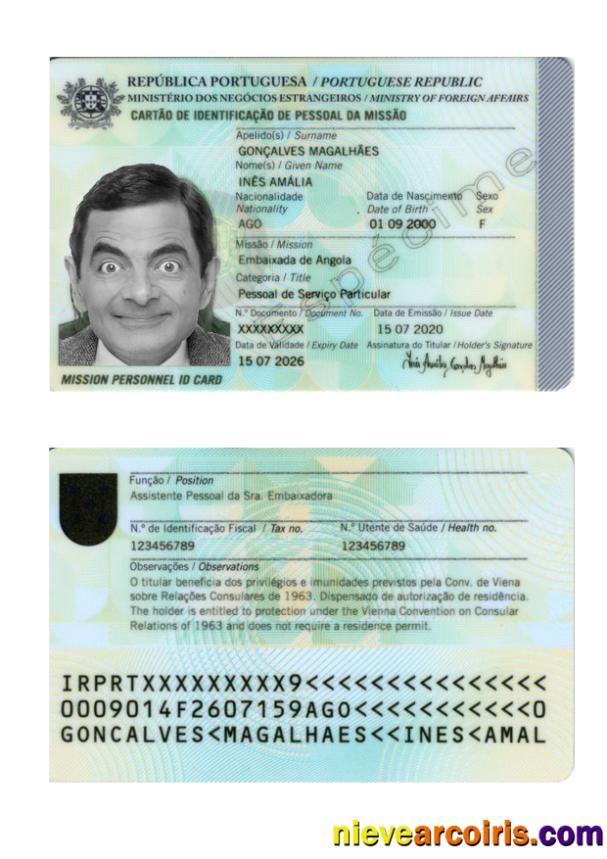 Portugal ID card 2020-present